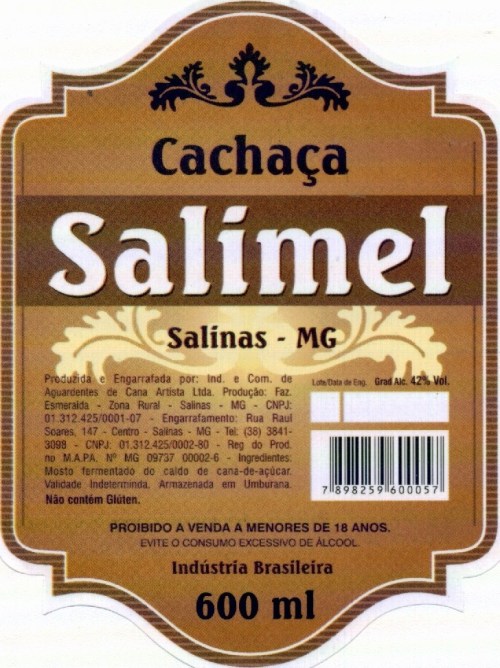 Cachaça Salimel.