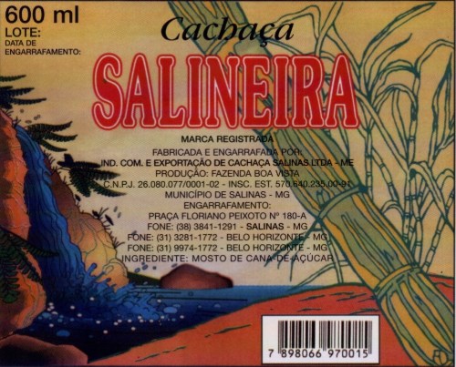 Cachaça Salineira.